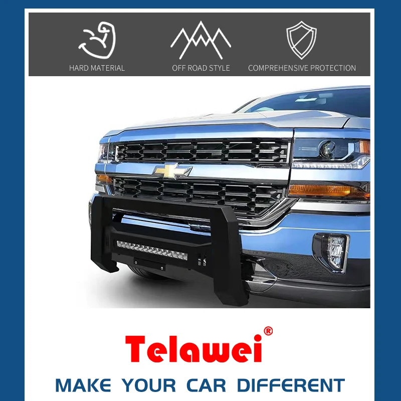 JFC-4001 Universal bull bar front and rear bumper car grille guard for toyota hilux vigo Revo D-MAX ford Ranger T6 Triton