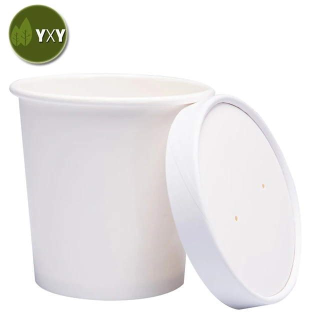 Get!!!  Take Away Disposable White Paper Soup Cup