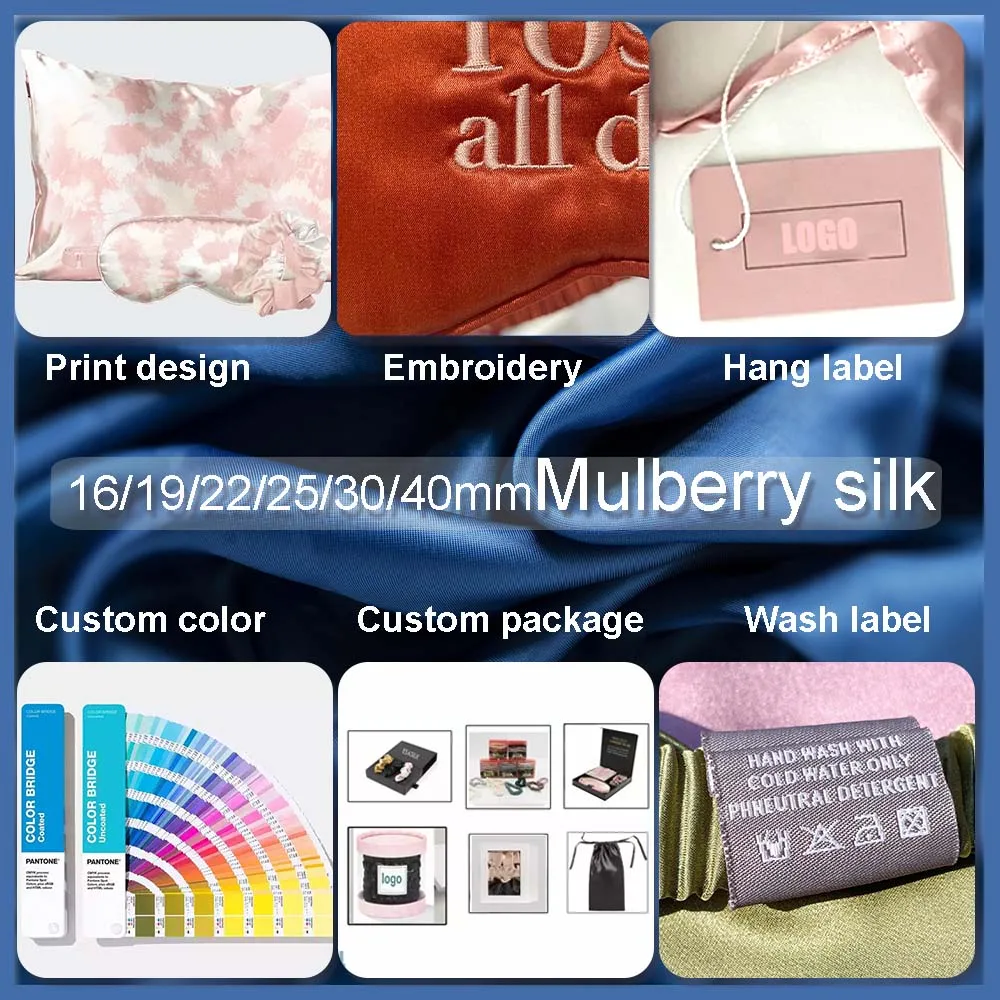 High Quality Non-Toxic 100% Silk Pillow Case Hyaluronic Acid Mulberry Silk Pillowcase With Box
