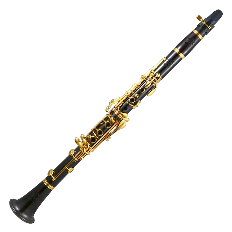KUNO KCL-907 Bb Clarinet 17 Keys Ebony Tube Body Gold Plating Keys