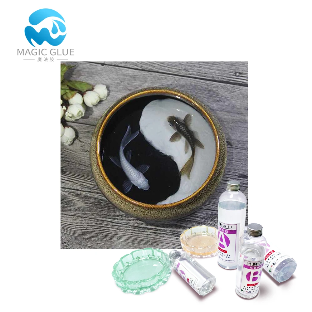 Hardness Epoxy Resin And Hardner Clear Liquid Epoxy Chemical Product for Art Layer Coating