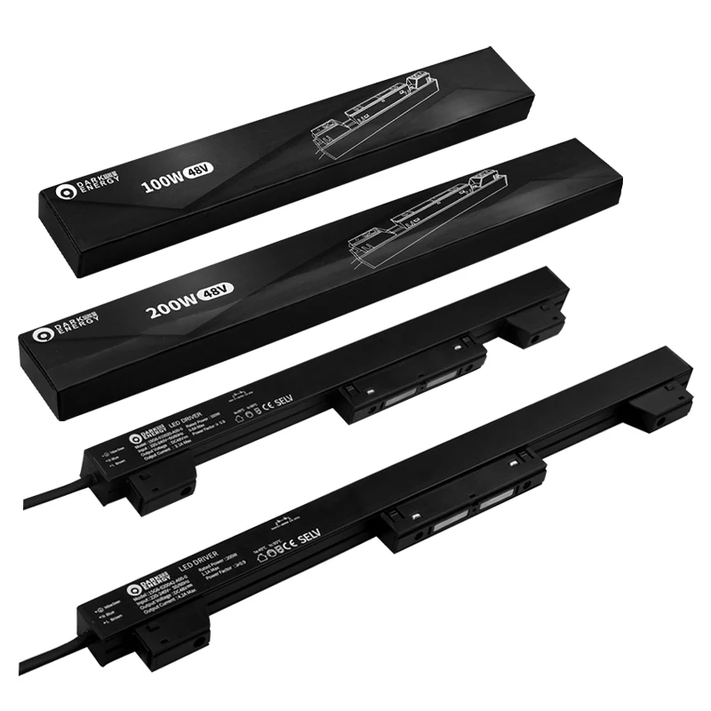 Oem Factory 220-240v Dc48v 100w 200w High Pf>0.9 Constant Voltage Led Driver Power Supply For Magnetic Suction Track Lights