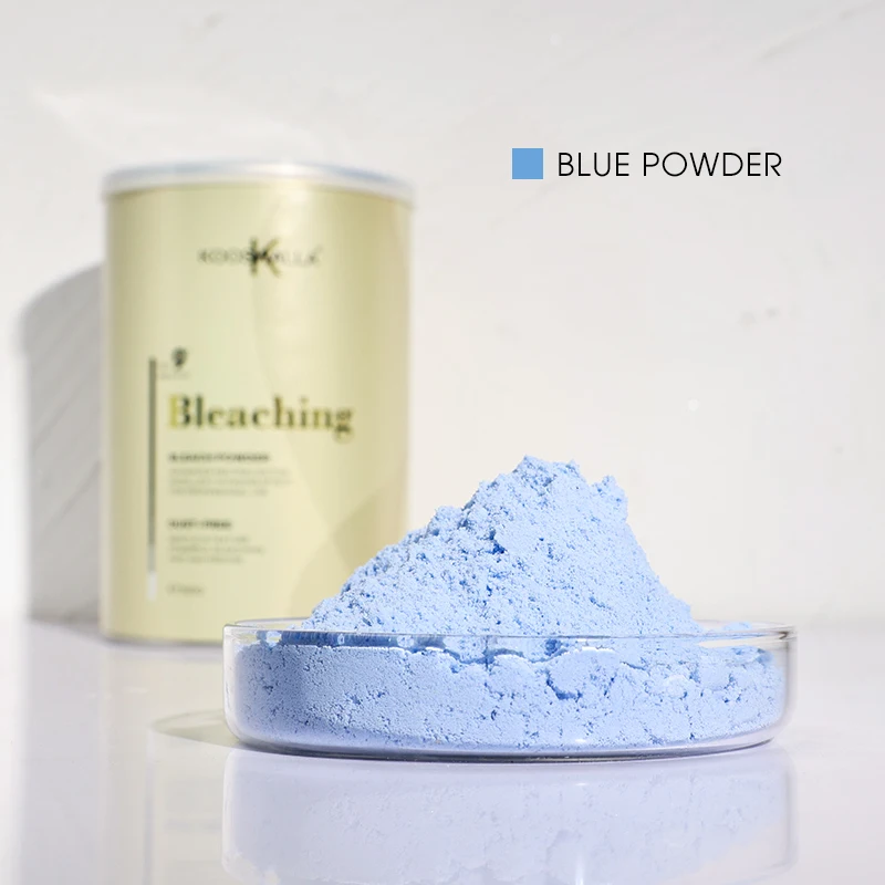 Private Label Salon Professional Use Dust Free Change Hair Color Blue Bleaching Powder
