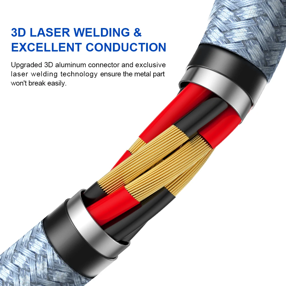 OME Fast Charging Cable Factory Wholesale 100W Type C To Type C Nylon Braided USB Cable