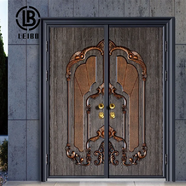 Germany bulletproof aluminium casting door front main gate door with cheap price