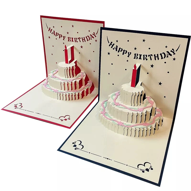 Custom Design and make Birthday 3D greeting popup cards for the Gift shop and Business