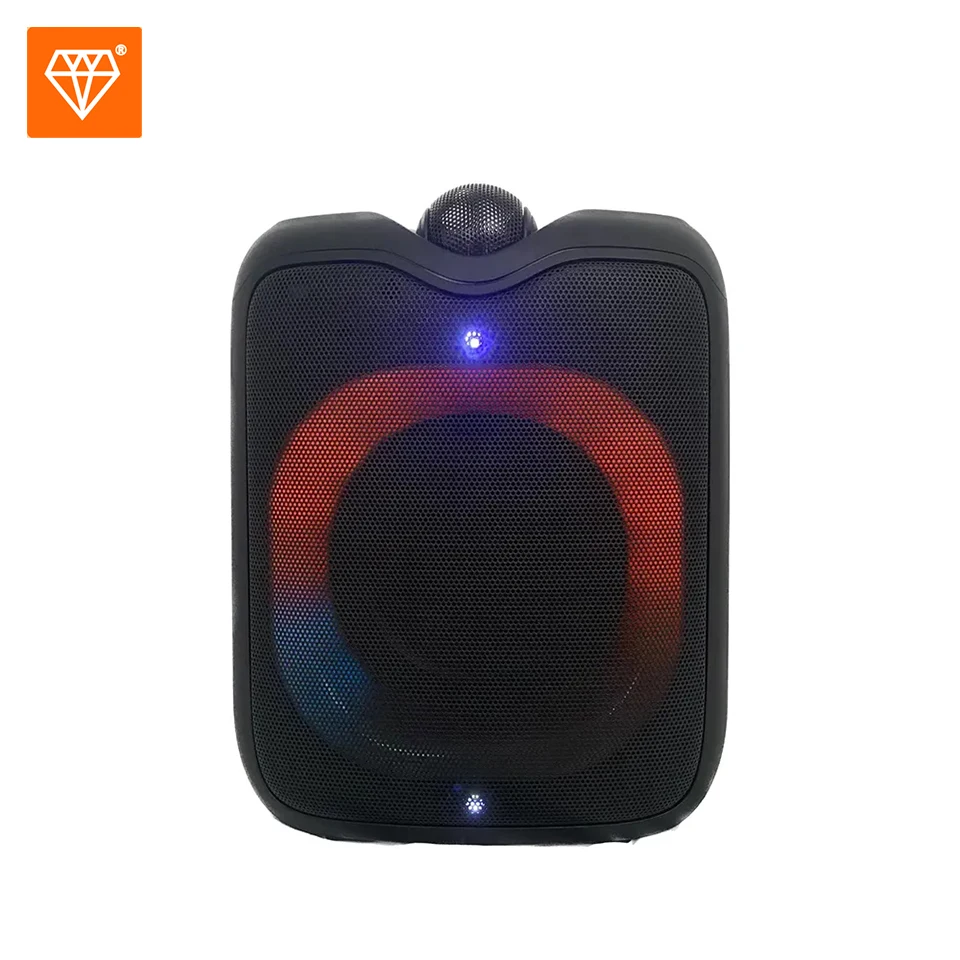 Diamond 6.5 inch Portable Speakers 80W Peak Wireless Outdoor Speaker  Deep Bass Loud Party Speakers