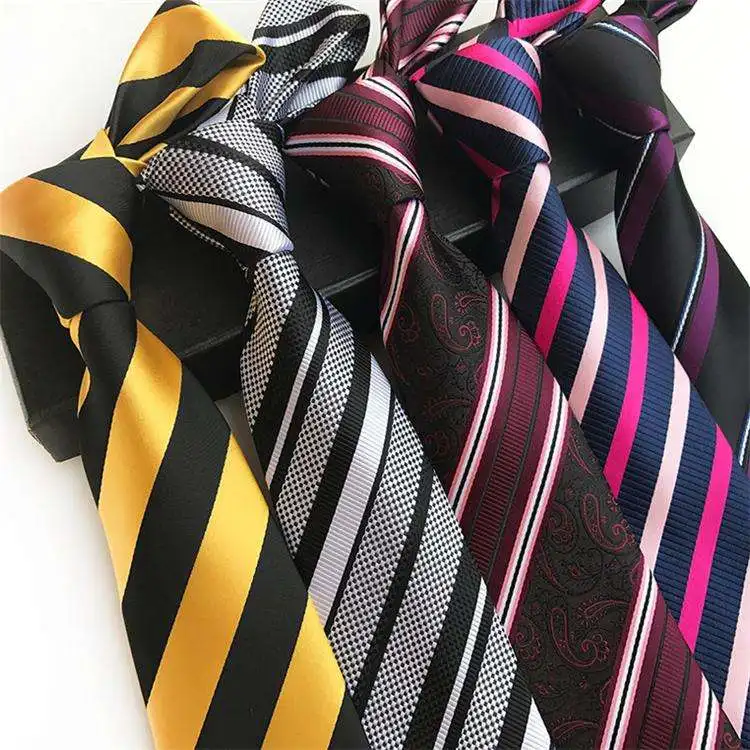 Tking High Visibility Polyester Custom Woven Tie Men Print Chambray Cheap School Uniform Neckties Company Logo Ties For Custom