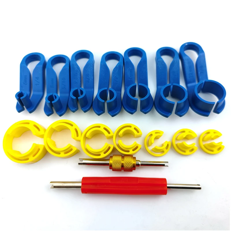 Набор инструментов для удаления топливной магистрали переменного тока из 16 частей с набором сердечника клапана и ящиком хранения