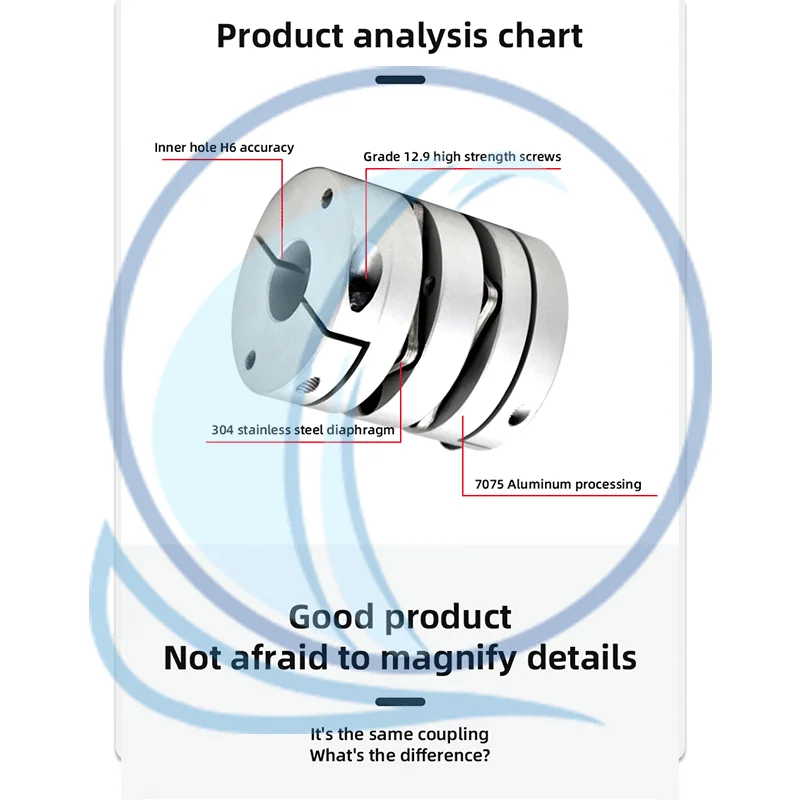 CNC Engraving Machine Hot Sale Wound Single Diaphragm Shaft Coupling For High Speed Operation Shaft Coupler Mebrane Single Disc