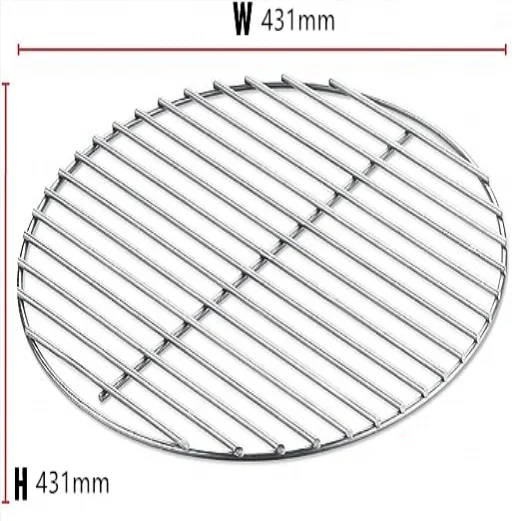 17' round bbq grill Strong 304 stainless steel grate Barbecue Racks/Carbon Baking Net/BBQ accessories