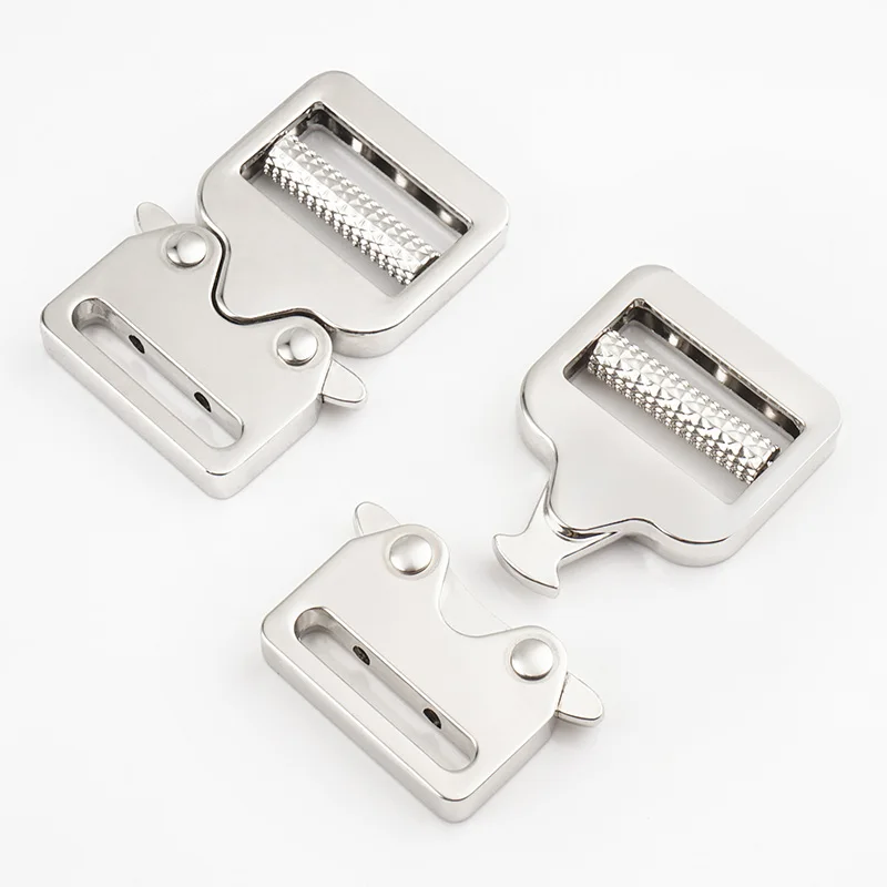 Wholesale Tactical Vest Buckle 1 Inch Side Tactical Quick Release Belt Buckle 25mm Silver Tactical Buckle for Dog Collar
