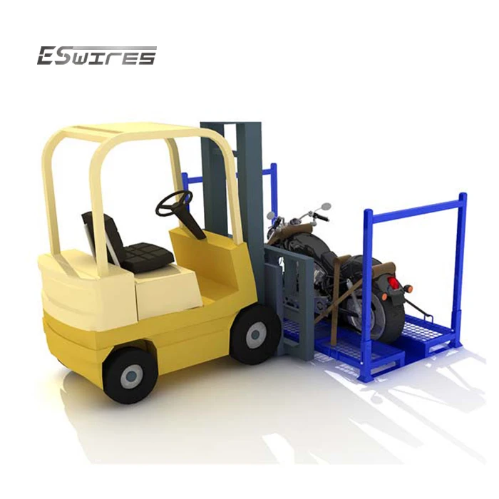 Logistic industry warehouse storage metal steel motorcycle shipping transport pallet for sale