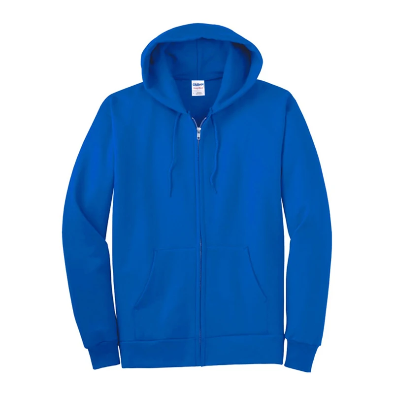 Custom Oversized High Quality Heavyweight Essentials Blank Zip up Hoodie Solid Hooded Collar Sweatshirt Cotton Polyester Hoodie