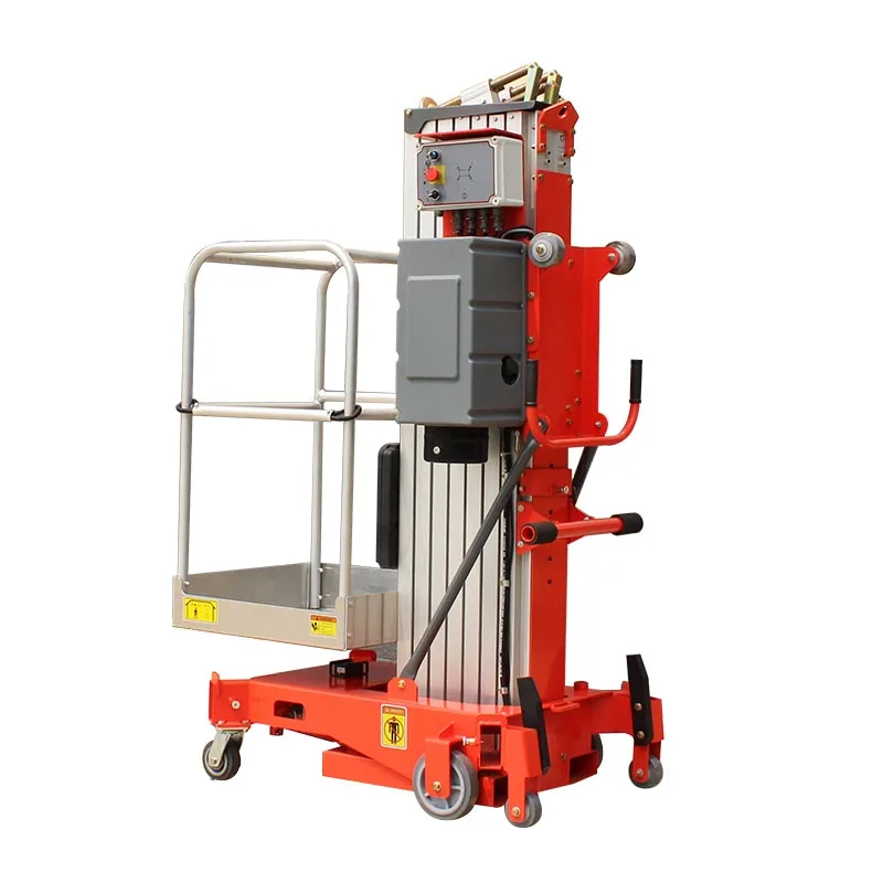Benyuan Hydraulic Mobile Single Mast Telescopic Lift Platform Manufacturer