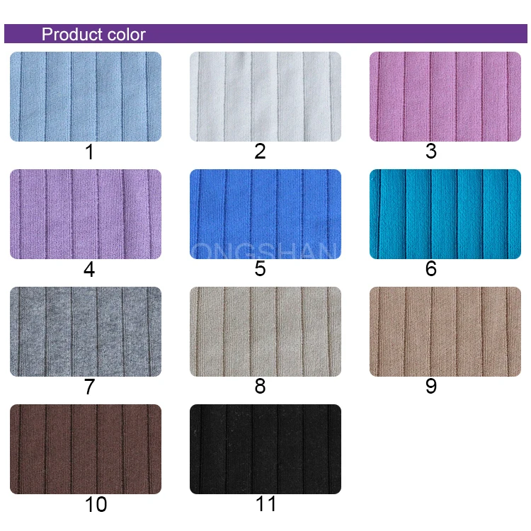 611 # 100% хлопок, оптовая продажа, рубчик, махровая черная трикотажная ткань для зимнего сезона