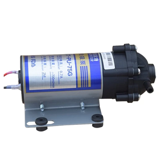 DC24V 75GPD mini water purifier filter machine self-priming booster ro water pump for household reverse osmosis system using