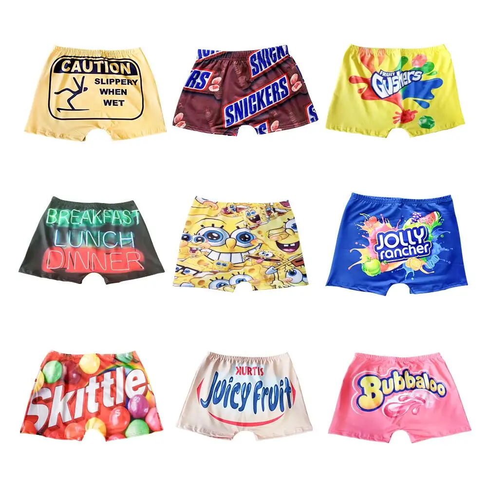 2021 Custom Logo Letter Print Gym Biker Women Summer Sexy Scrunch Snickers High Waist Bite Me Candy Snack Shorts For Girls