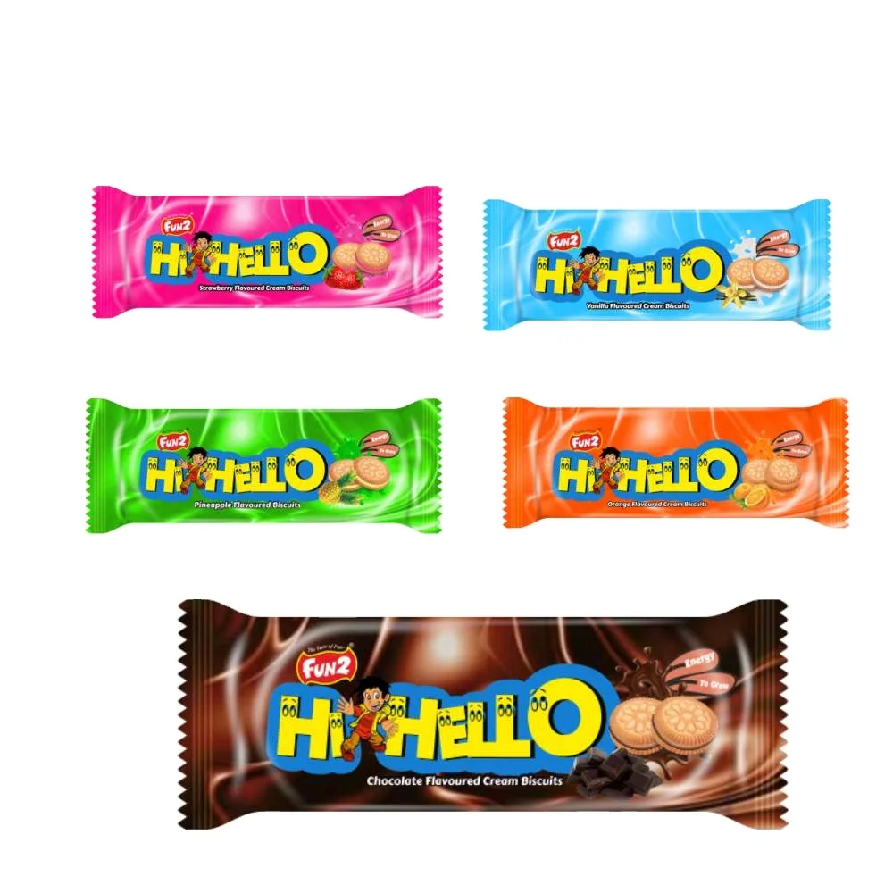 Sweet Cream Бисквитное печенье Fun2, квадратное печенье, пшеничный пол с ванильными вкусами, производитель и экспортер, полумягкое 20 дней