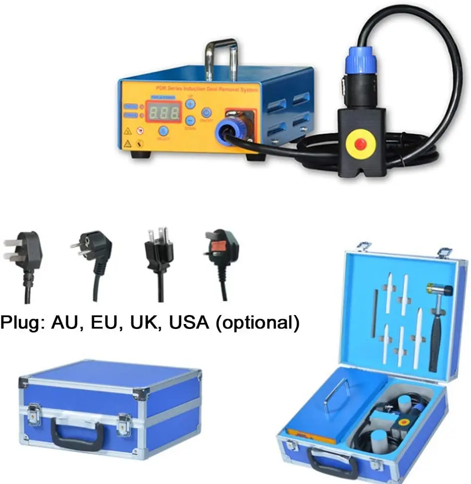  Auto hail dent remover 1000w paint less removal tools car repair magnetic induction heater 220v/110v paintless