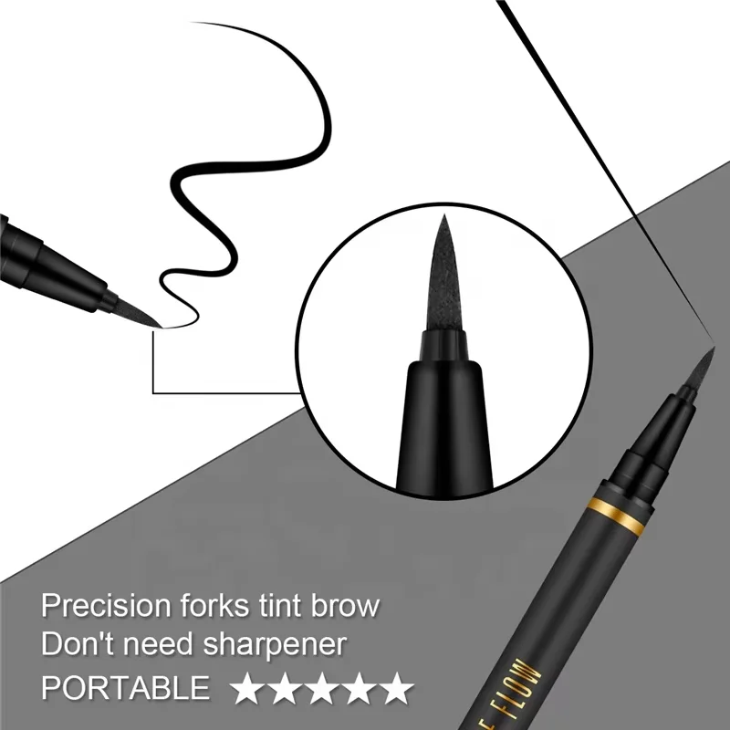 wholesale custom glue lash adhesive pen clear brown white eyeliner pencil match full mink strips