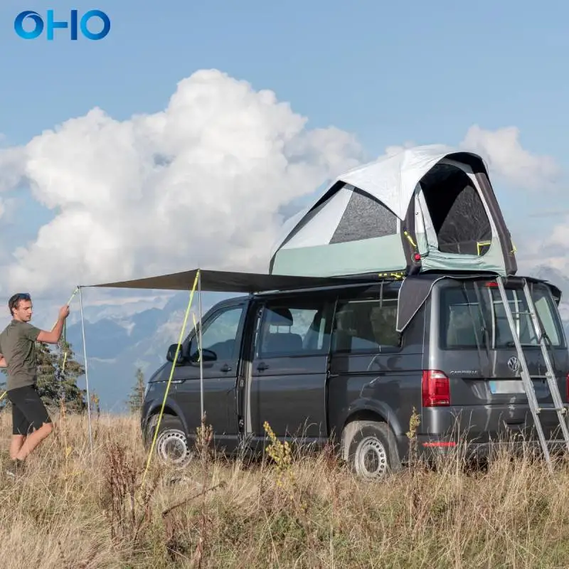 OHO Portable Waterproof Air Roof Top Tent Inflatable Car Tent Compatible with All Van Type Vehicles