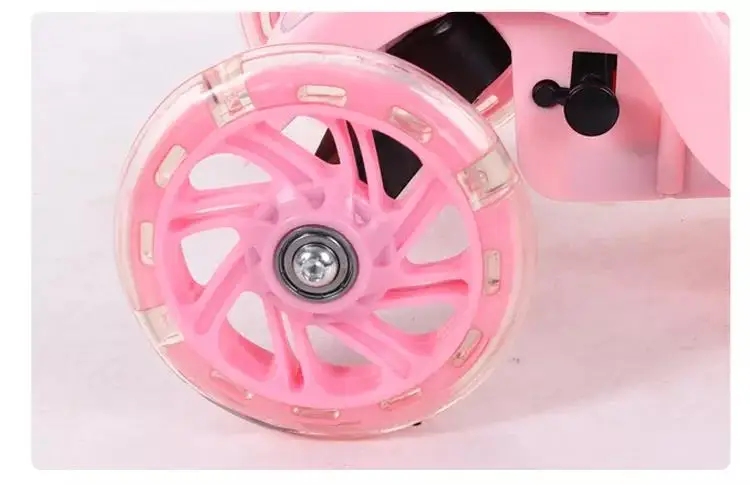 Foot Scooter Factory Direct Sale Adjustable Heights 3 LED PU Wheel Children Kids Toy Bike Balance Scooter