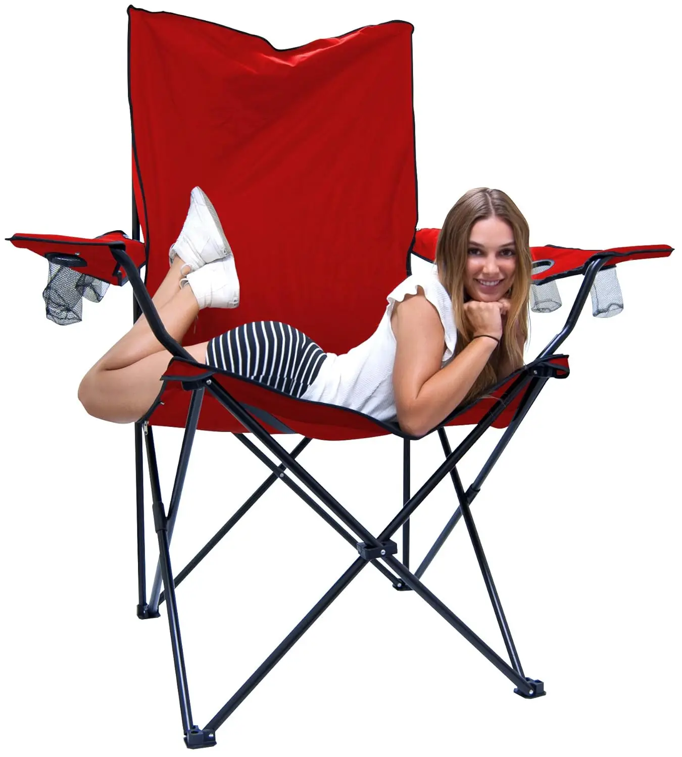 Large Foldable Big Giant Camping Chair Custom Folding Party Club Events Picnic Outdoor Chairs