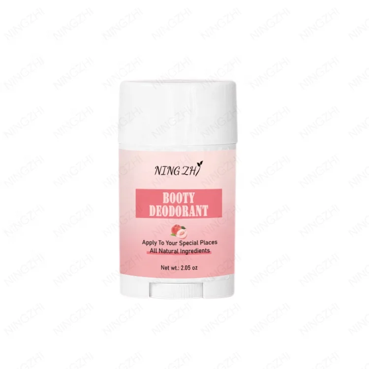 High quality 2.05oz booty deodorant paraben free for sensitive skin with private label