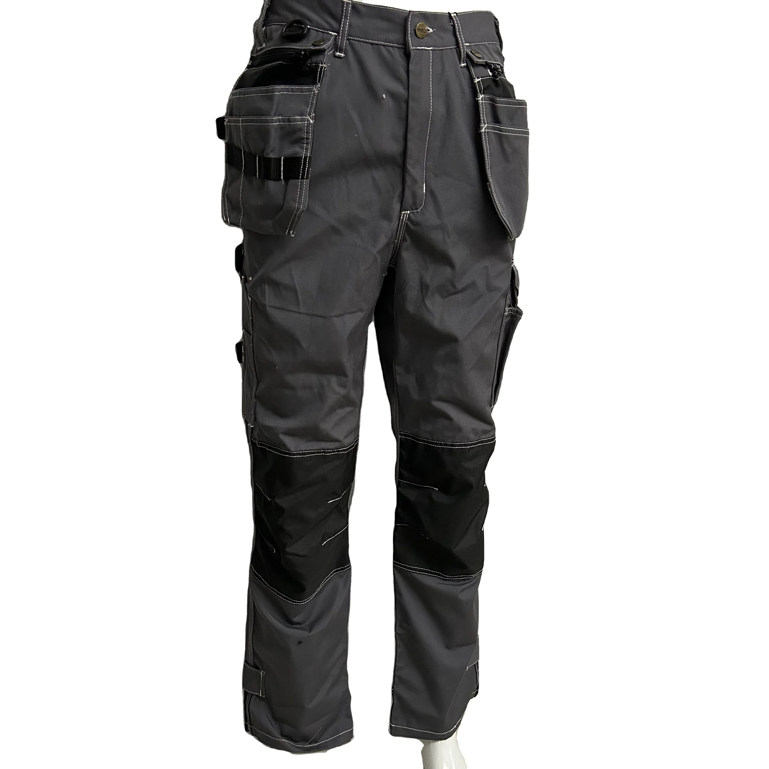Heavy Duty Durable Workshop Uniform Utility Pants 65/35 Poly/Cotton Multi Pockets Work Trousers Customized Cargo Pants For Men