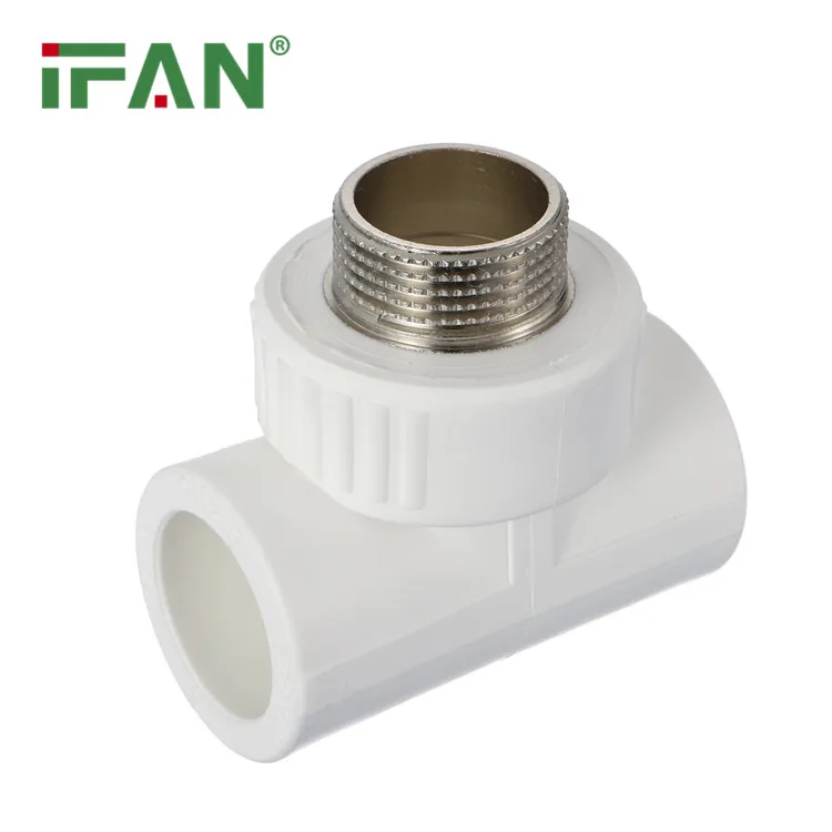 IFAN White PPR Water Pipe Fittings PN25 Tee Elbow Union 20-110mm Pipe PPR Fittings