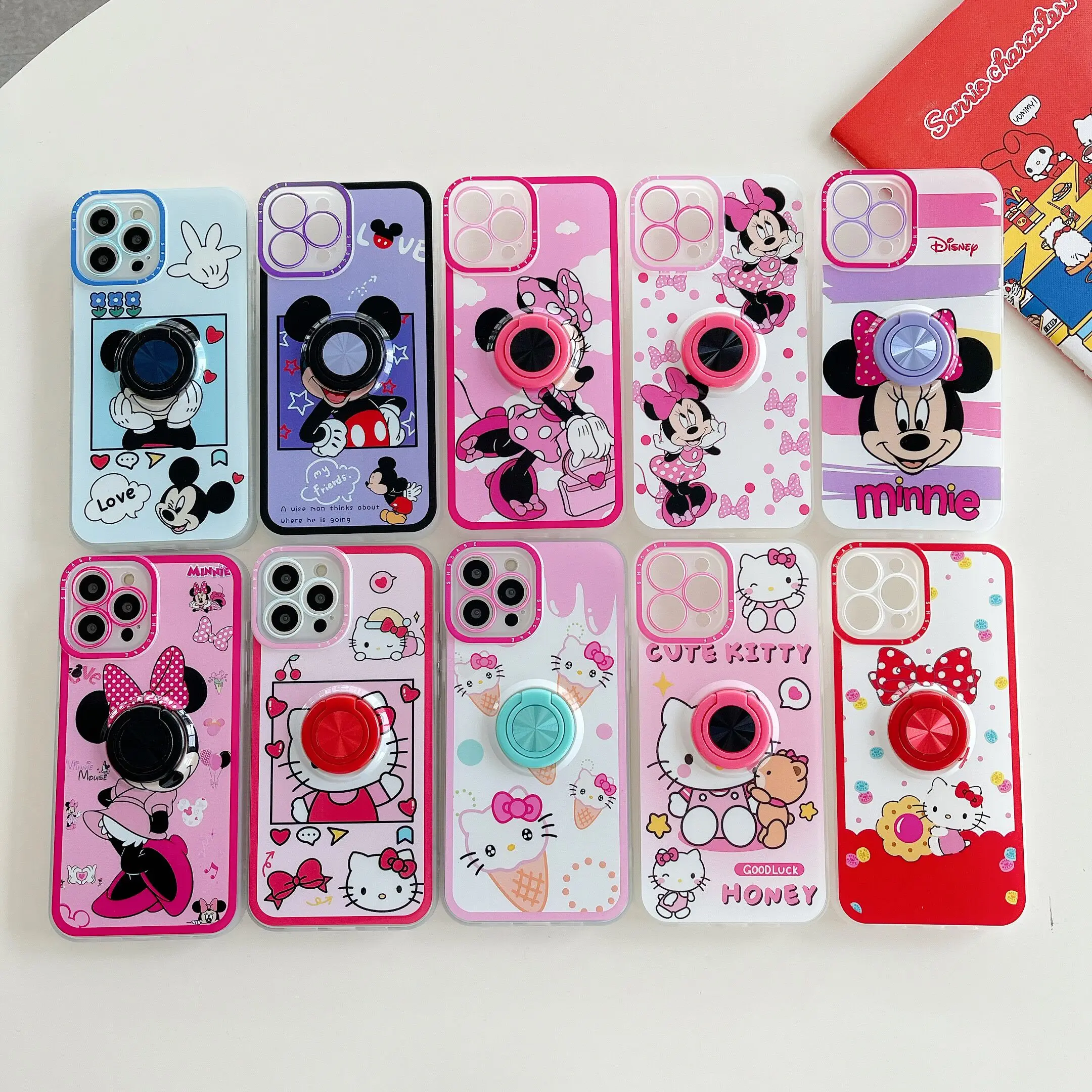 Wholesale Soft Silicone TPU Plating Ring Holder Magnetic Car Mount Shockproof Case For iPhone 14 Pro Max MUlti Pictures