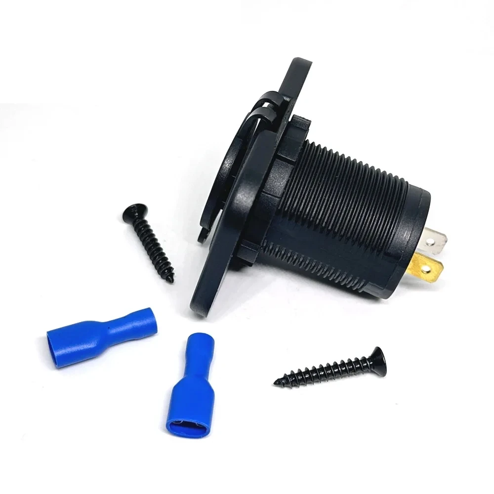 12-24V 3.1A Dual USB Charger Power Socket Adapter Charging Panel Mount for Motorbike Car Boat ATV UTV Camper Caravans