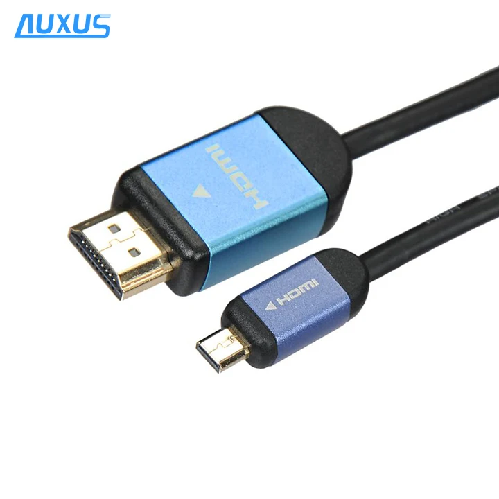 Типа A и D type Micro HDMI кабель с Ethernet со штыревыми соединителями на обоих концах для подключения литье Поддержка 3d