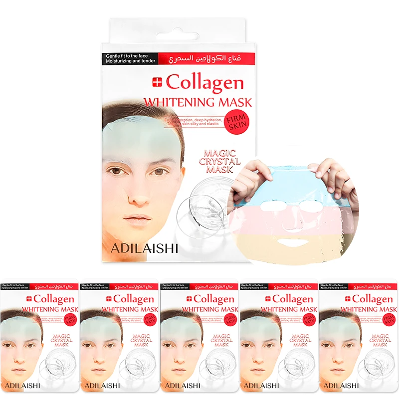 Private Label Moisturizing whitening facial mask Hydrating Crystal Collagen Korean Facial Mask Sheets Water Soluble Collagen Fi