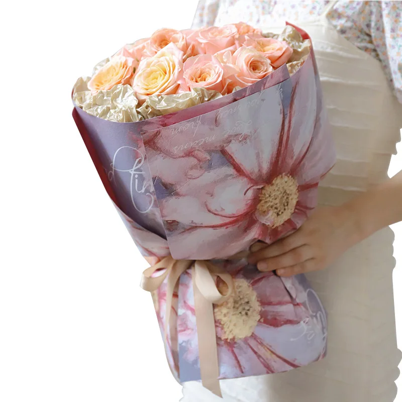 Yohpack Wholesale Packaging Materials Flower Shop diy Flower Wrapping Paper Wonderland Paper Wrapping For Bouquet