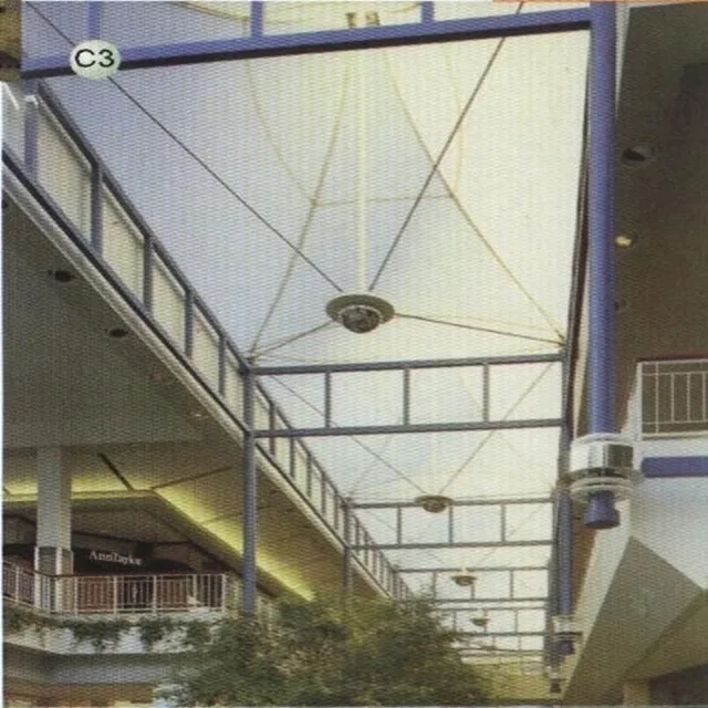 
high quality membrane tfabric tensile shopping mall building good design cover roof shared structure space working office 