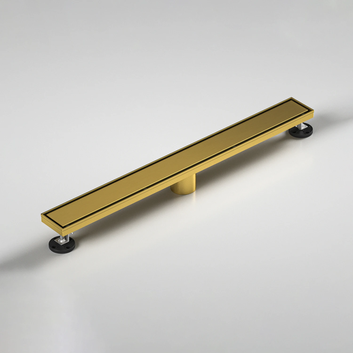 Australian Bathroom Renovation Gold Linear Shower Drain Floor Drain Trap with Hair Strainer