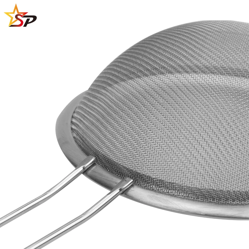 
Durable Stainless Steel 22cm Mesh Strainer Fine Wire Mesh Strainer for Soy Milk Juice filter 
