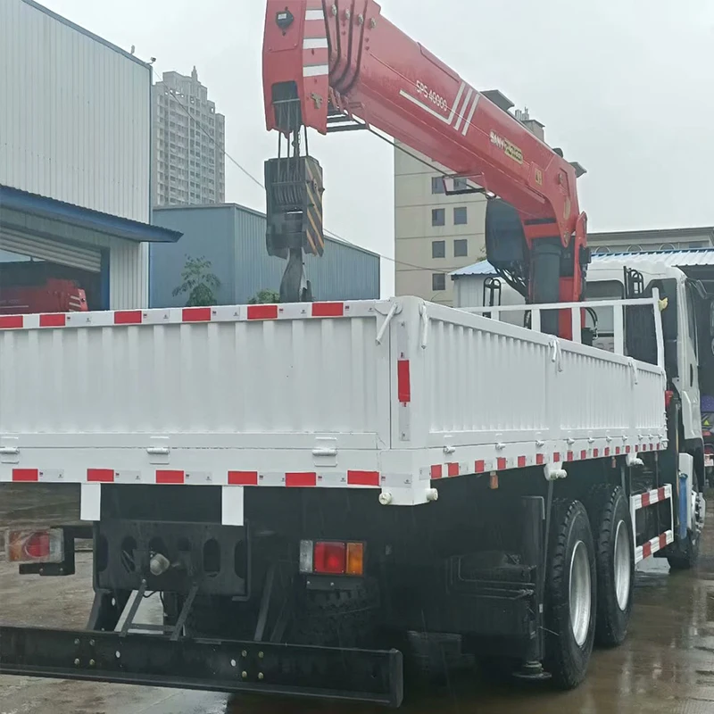 Japan GIGA 6x4 8T PALFINGER Crane Truck Logistics Transport Crane Truck Construction Material Goods Delivery Crane Truck