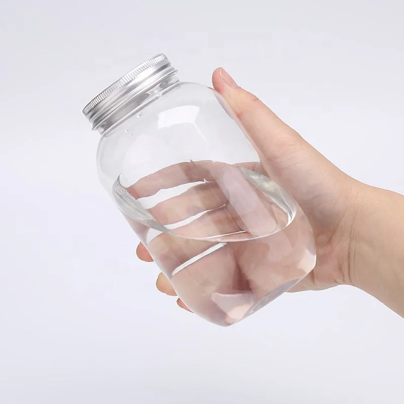 New product 300ml plastic water drink bottle beverage jars and bottle with lid