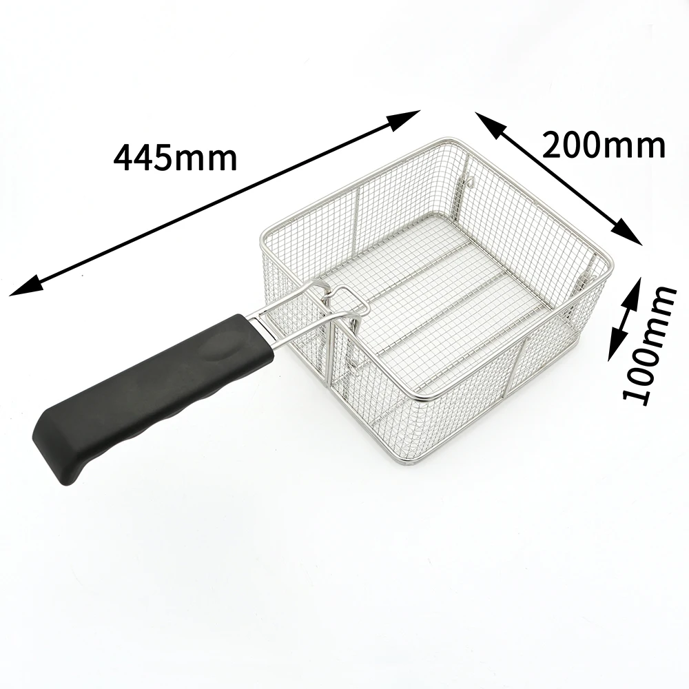 Stainless Steel French Fry Basket Wire Style Kitchen Colander with Mesh Strainer Home Use for Frying French Fries in Sink