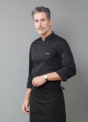 Cyalaa 2021 Manufactured Customized Long Sleeve Breathable Chef Uniform