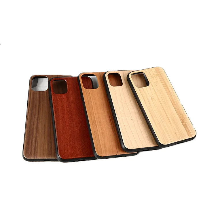 Wholesale Blank Cell Mobile Wooden Cover TPU Wood Luxury Phone Case For Apple iphone 14 13 12 11 Pro Max Cover