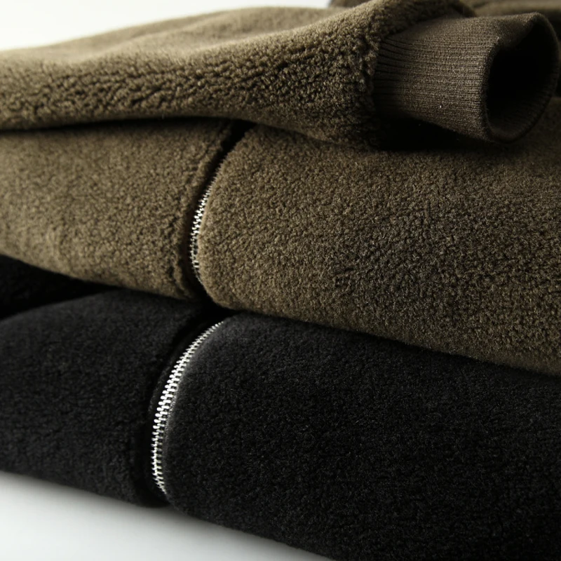 High Quality Warm Breathable Hooded Zipper Winter Clothes Coat Outdoor Windproof Fleece Jacket