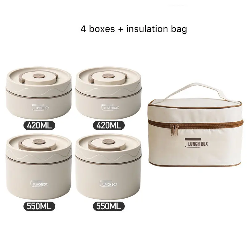 Portable 304 Stainless Steel Japanese-Style Lunch Box Heatable Food Microwave Insulation Children Available 2/3/4 Layers Grade