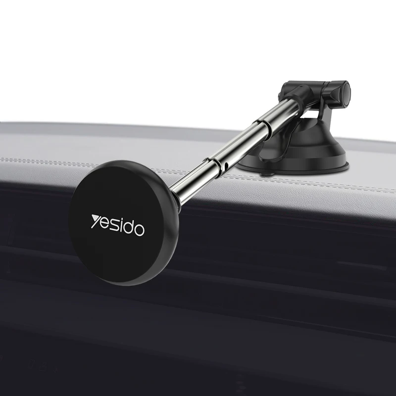 Length Adjustable Telescopic auto tablet mount Windshield 6Pcs Magnet Magnetic Mobile Phone Holder For Car