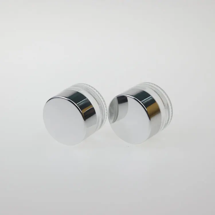 purchasing festival new design Round 10g clear cosmetic glass empty cream jar with metal lid for cosmetic packaging container