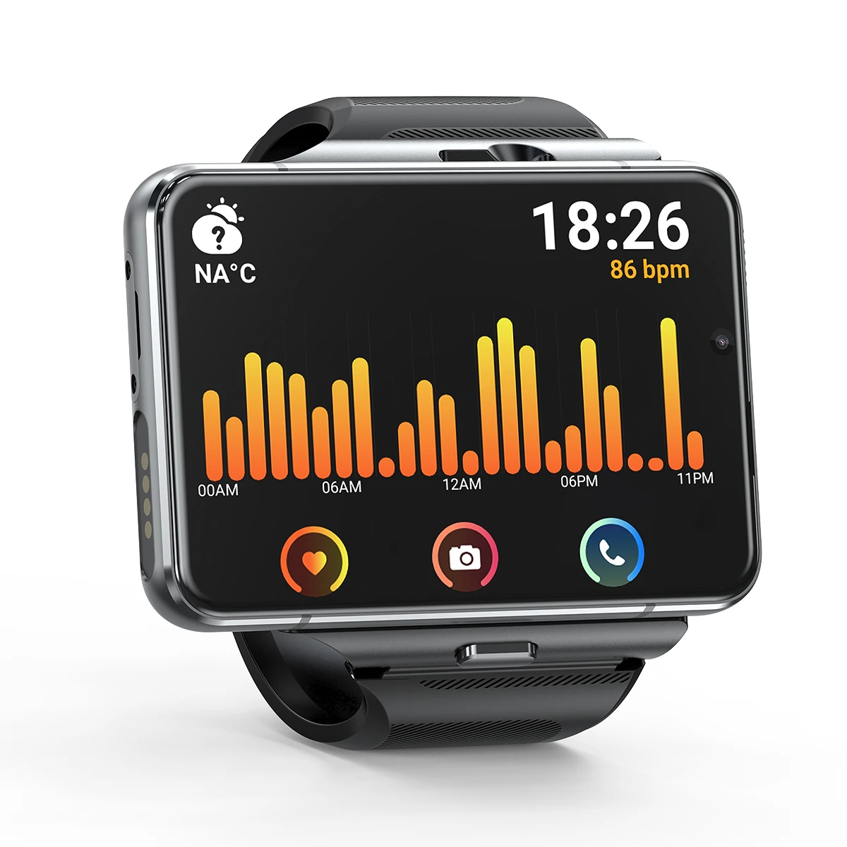 LOKMAT APPLLP Max fashion men smart watch futuristic Silicone strap Touch Screen Android Fitness Track  mobile watch
