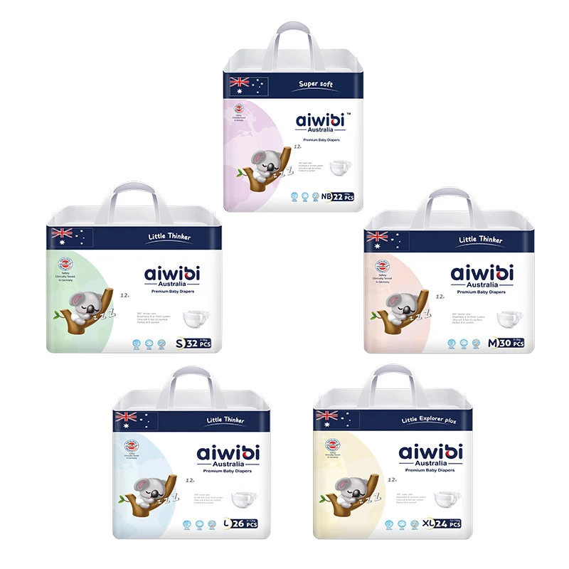 High Quality AIWIBI Baby Diapers/Nappies Age-Appropriate Cotton Diapers Kids Manufactured Turkey Grade Diaper Manufacturer